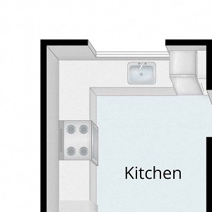 2 bed, 1 ba